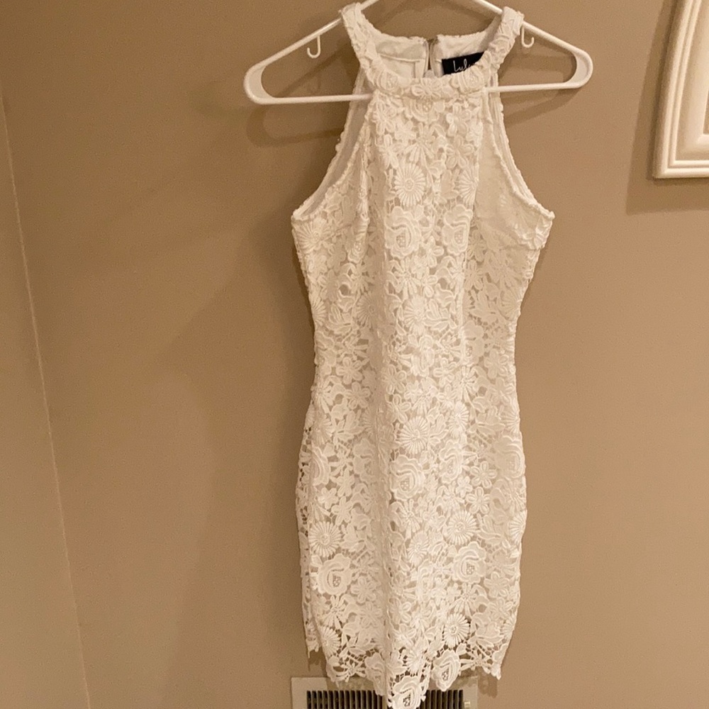 LULUS WHITE LACE DRESS